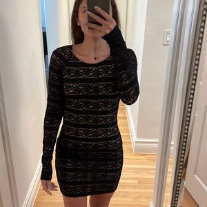 Bebe Black Lace Dress
